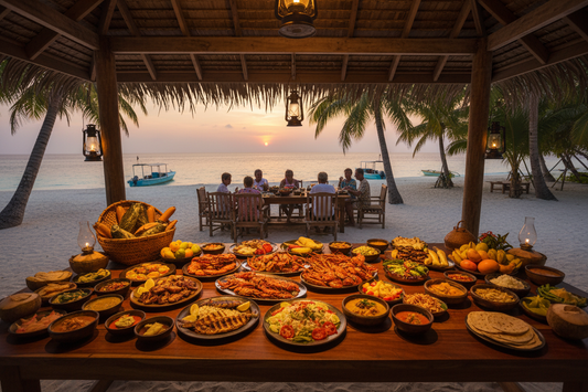 Fuldpension på den lokale ø på Maldiverne – frisk mad og autentisk atmosfære
